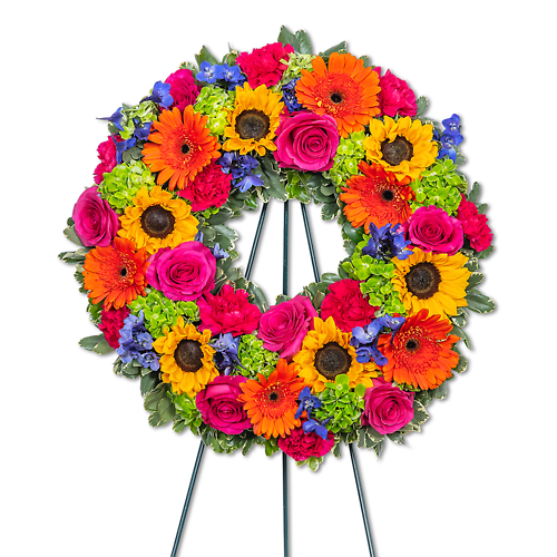 Forever Blooming Bright Wreath