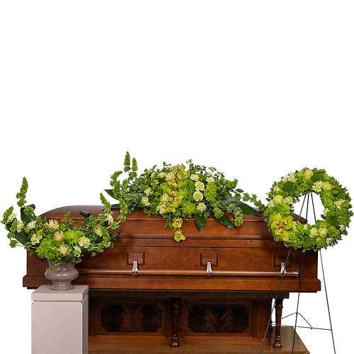 Tranquil Oasis Trio with Orchids