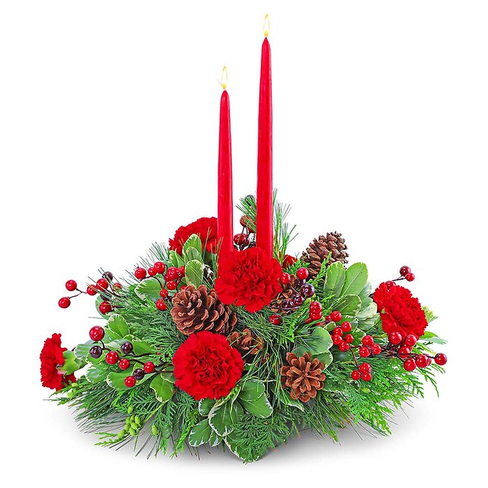 Festive Candles Centerpiece